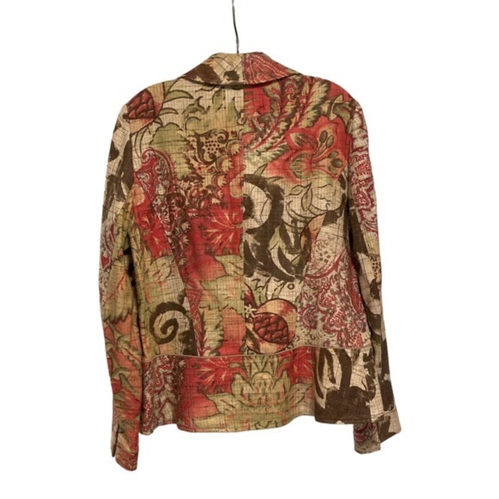 Garfield & Marks Silk Single Button Jacket Size 8… - image 4